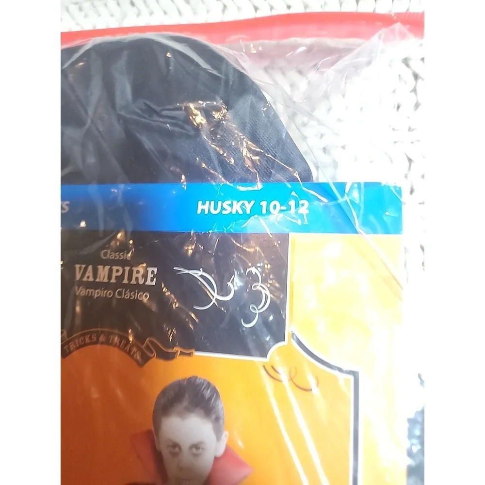 Dracula Vampire Costume Boy's Classic Large (10-12 Husky)  New